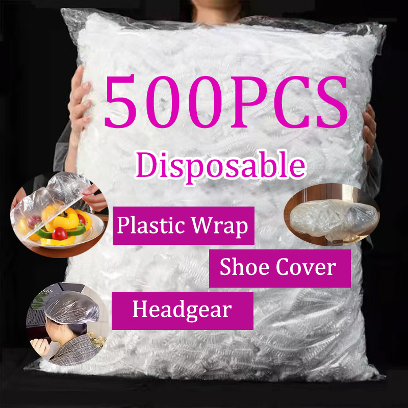 Shoe Bag Dust - Disposable Food Cover Elastic Plastic Wrap