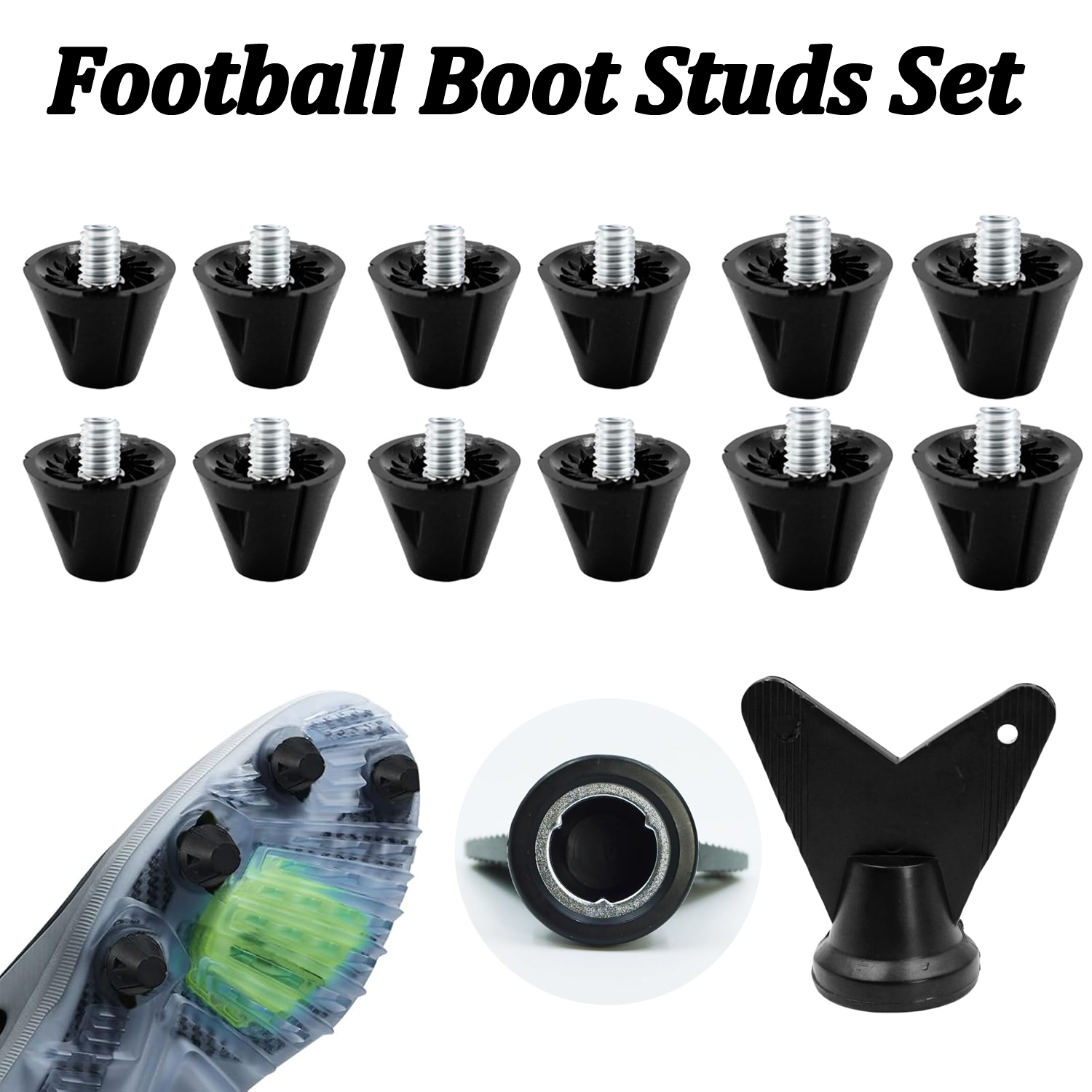 4/12PCS Football Boot Studs Re - đánh giá và giá Sneaker Care Set