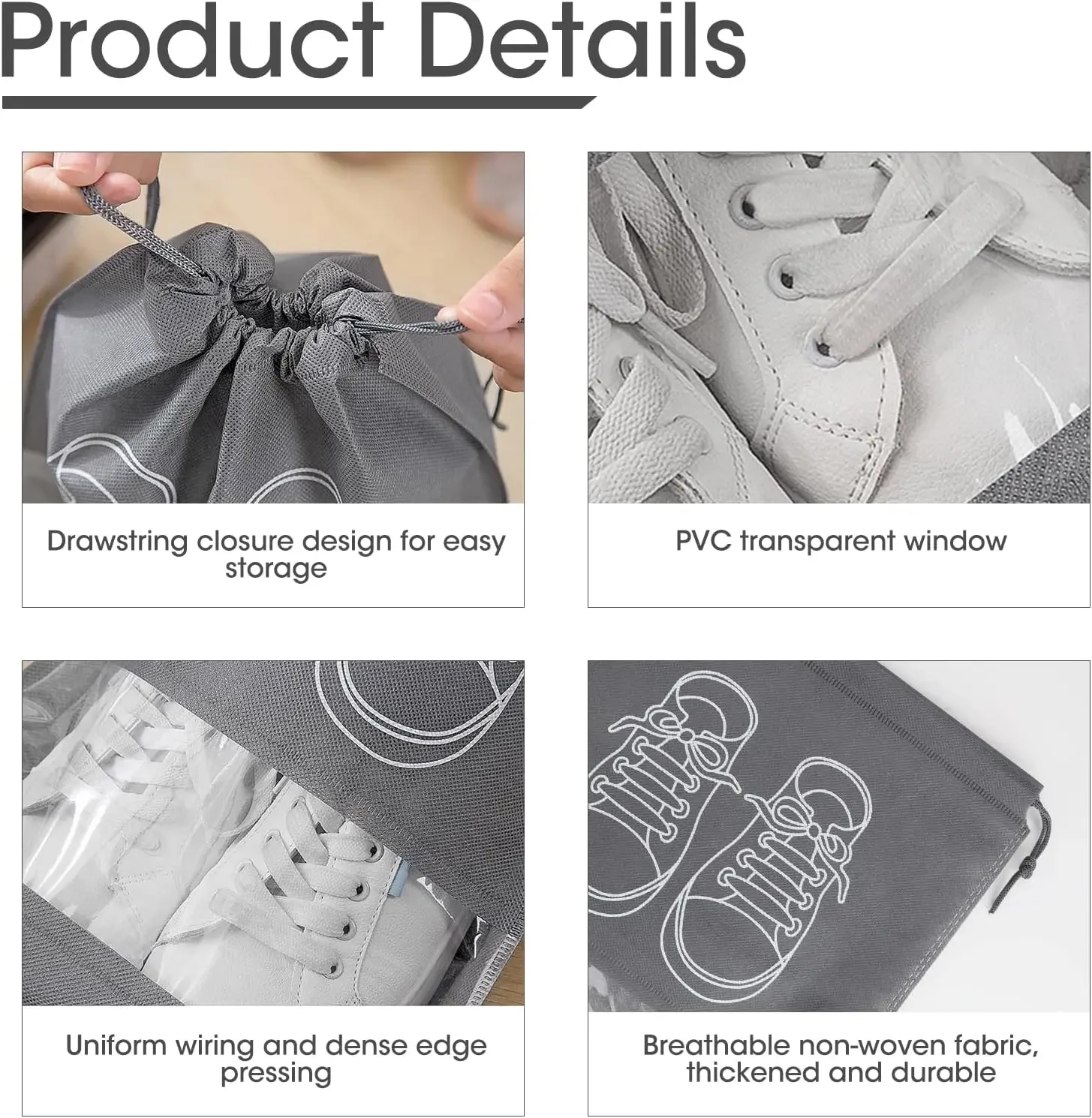 10PCS Non Woven Shoe Storage B - đánh giá và giá Shoe Bag Dust