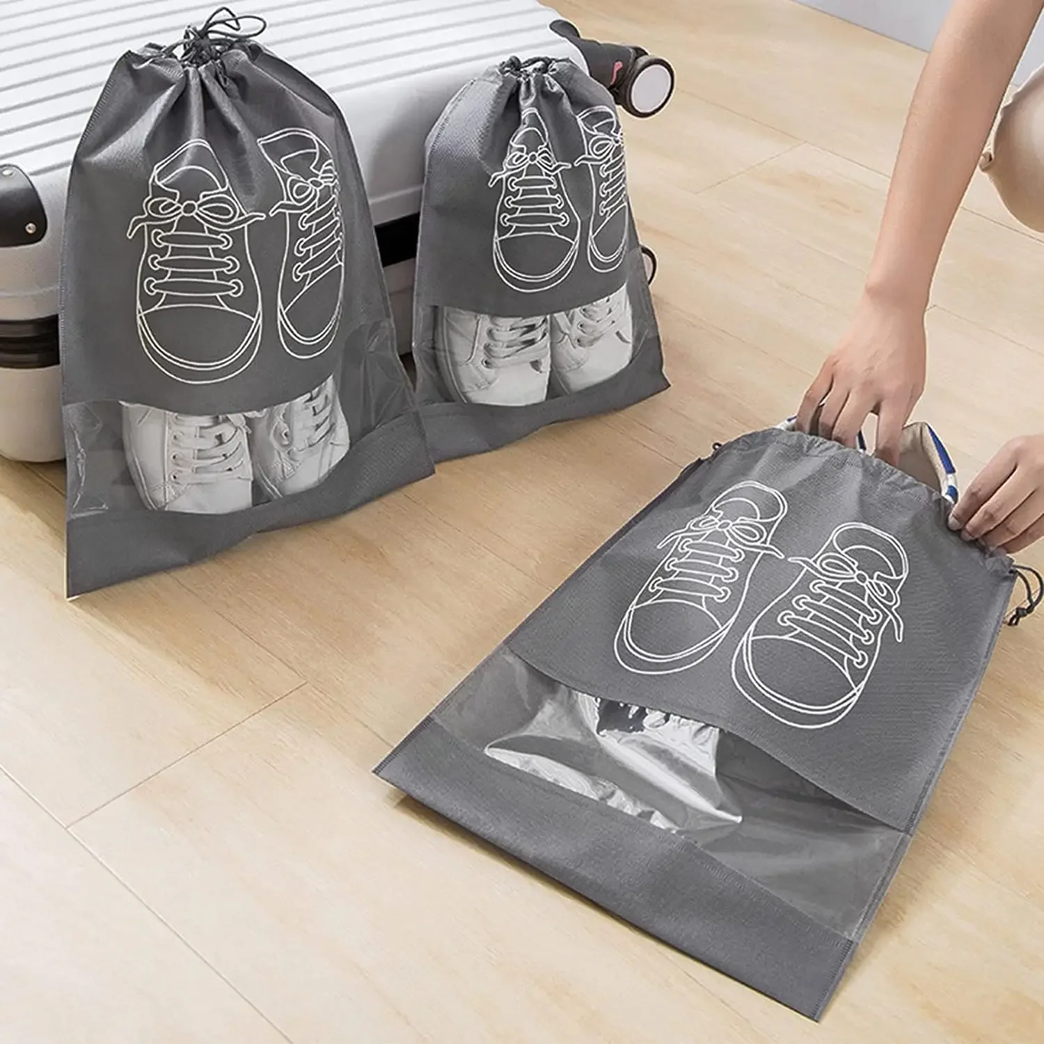 10PCS Non Woven Shoe Storage B - đánh giá và giá Shoe Bag Dust
