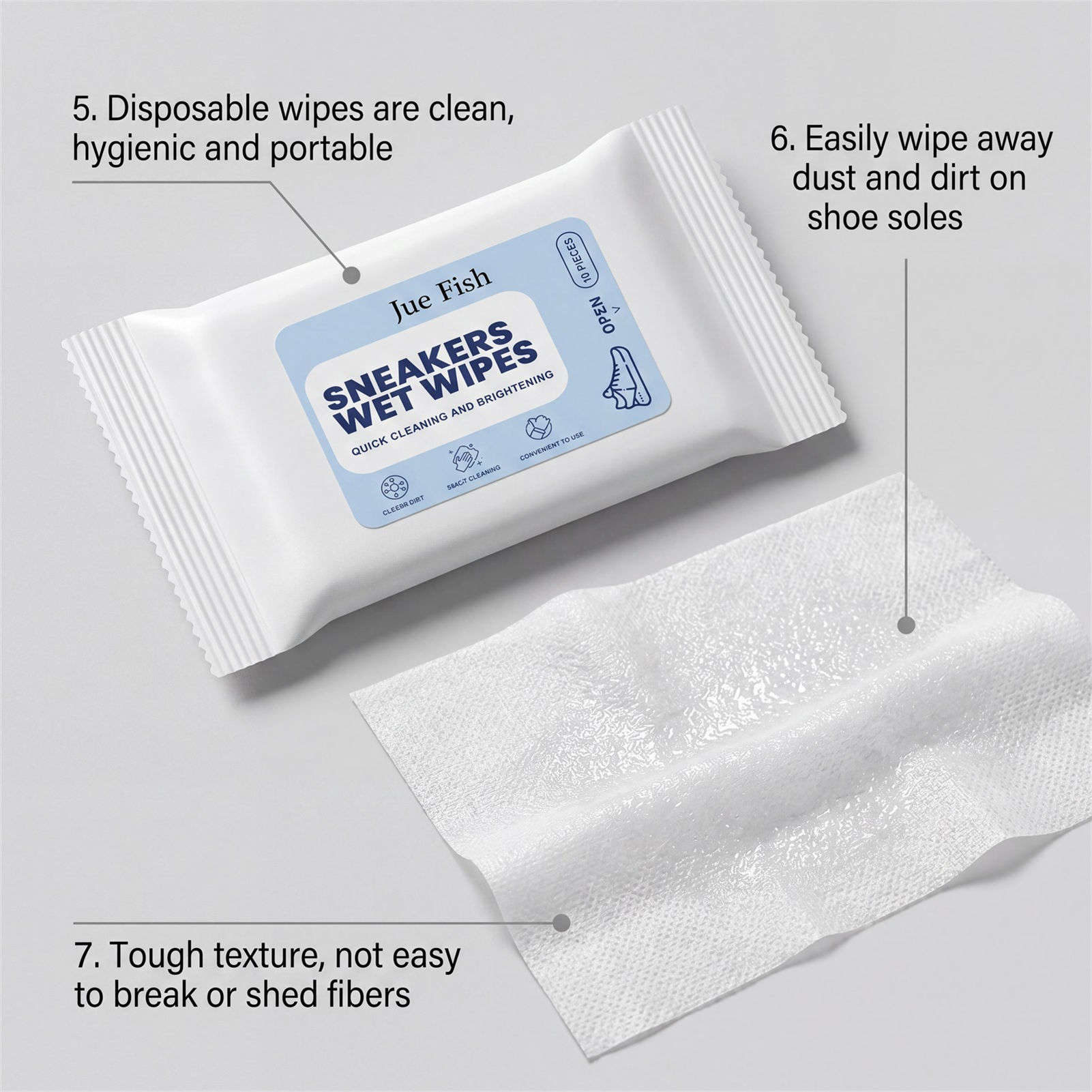 Shoe Cleaning Wipes Portable T - đánh giá và giá Sneaker Care Wipes